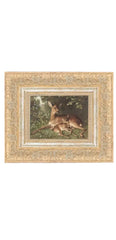 Doe With Fawn Framed Art