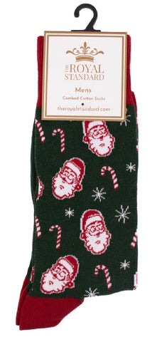 Men's Candy Cane Christmas Socks