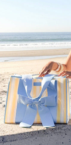 Case Mate Jelly Tote Bag - Cabana Stripe Bow