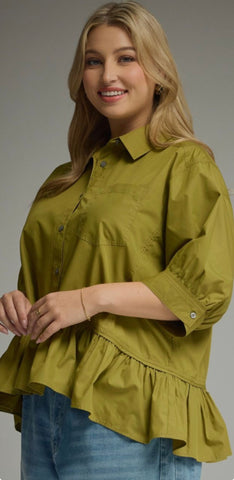 Mercedes in Green Top - 2 Colors