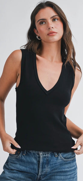 Ballerina V-Neck Tank - 3 Colors