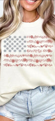 Floral Flag Tee