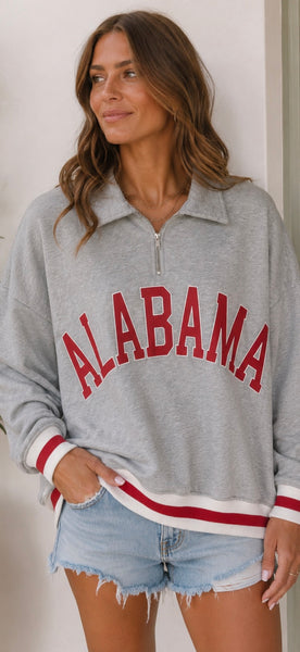 Alabama Quarter Zip Sweatshirt