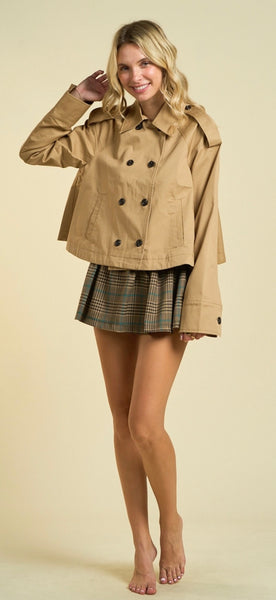 Cropped Trench Coat