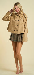 Cropped Trench Coat