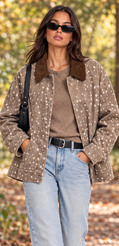 Simply Southern Eileen Tiger Sherpa Pullover