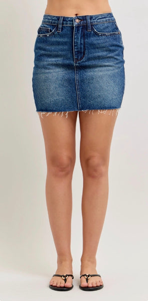 Judy Blue High Waisted Rigid Magic Skirt