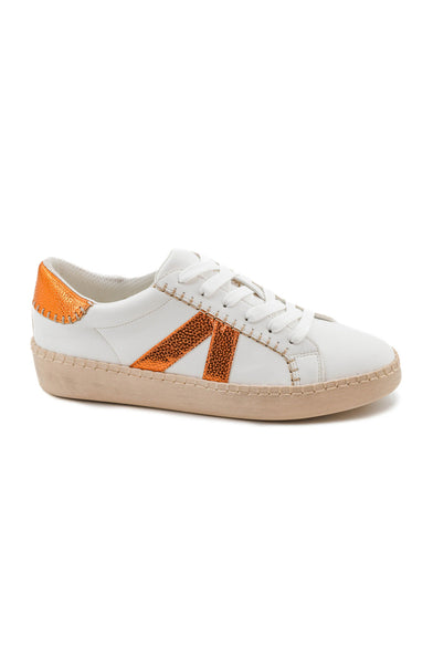 Corky's Friend Zone Sneaker - Orange and White