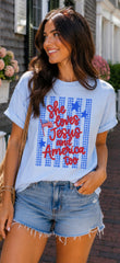 She Loves Jesus and America Too T-Shirt