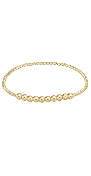 enewton classic gold beaded bliss 2mm bead bracelet - 4mm gold