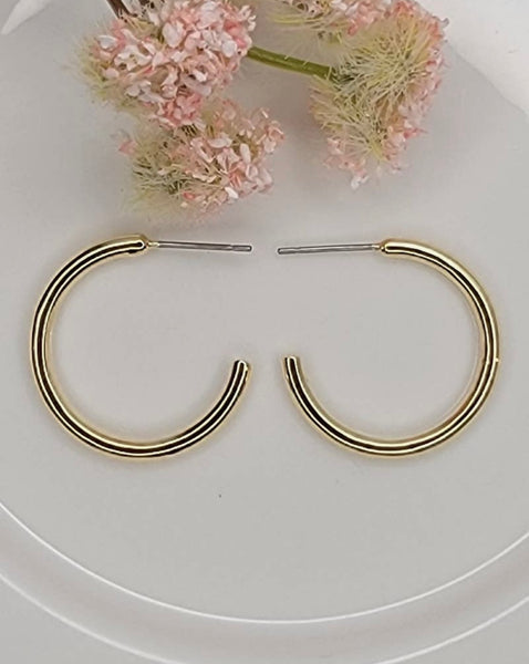 Classic Gold Hoops