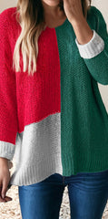 Color Block Tunic Sweater - 2 Colors