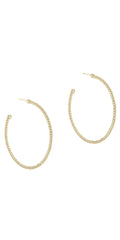Enewton Beaded Classic Post Hoop - 2mm Gold (1"or  1.25")