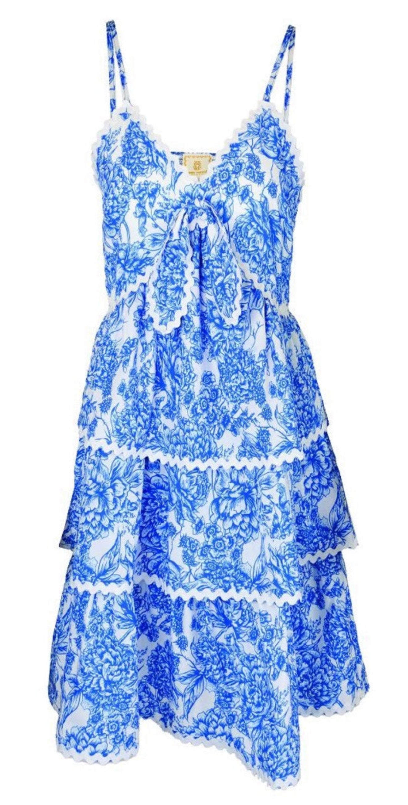 Simply Southern Tiered Blue Vintage Dress – A Little Bird Boutique
