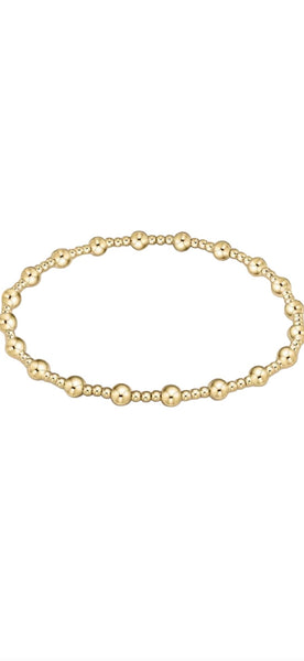Enewton Classic Sincerity Pattern 4mm Bead Bracelet - Gold-Regular or Extends
