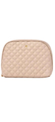 Large Quilted Essential Pouch in Tan