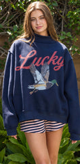 Lucky Duck + Mallard Reversible Sweatshirt