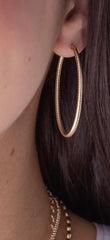 Enewton Oval Textured Hoop Earrings-Gold