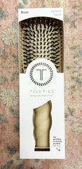 Teleties Boar Bristle Hair Brush - Tan