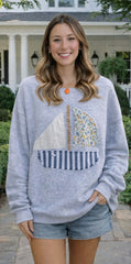 Sailboat Applique Sweatshirt