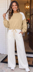 Deri Polka Dot Pants Set