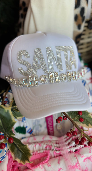 Bejeweled Santa Trucker Hat