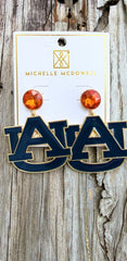 Michelle McDowell Auburn Logo Earrings