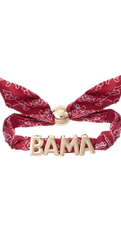 Auburn Tigers Bandana Slider Bracelet