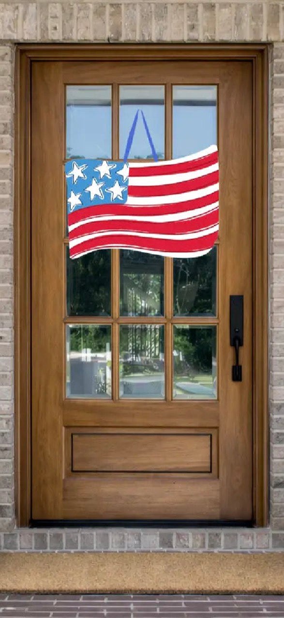 Waving Flag Door Hanger