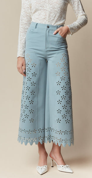 Daisy Laser Cut Pants - 2 Colors