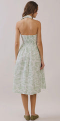 Countryside Toile Halter Dress