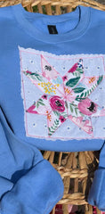 Blue Star Quilted Sweatshirts
