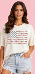 Floral Flag Tee