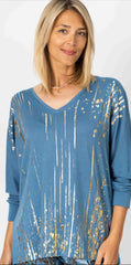 Gold Splattered Sweater