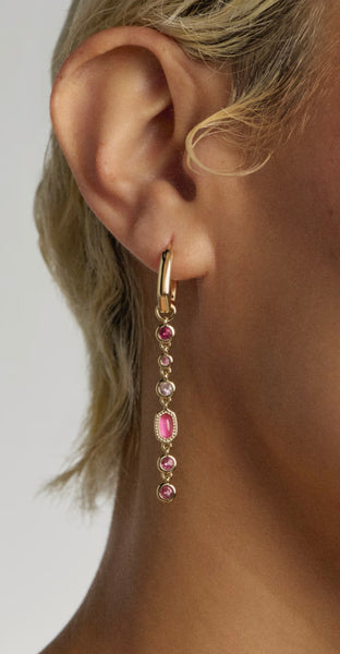 Kendra Scott Mini Elisa Abbie Gold Convertible Huggie Earrings