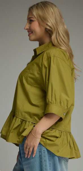 Mercedes in Green Top - 2 Colors