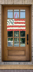 Flag of Flowers Door Hanger