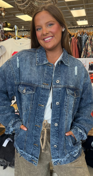 Oversized Denim Jacket - 2 Washes