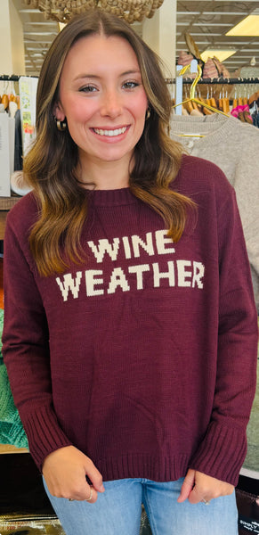 Wine Weather Sweater