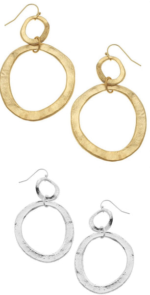 Effie Double Circle Earrings - 2 Colors