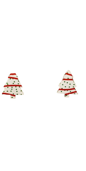 Christmas Tree Snackcake Studs