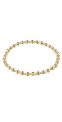 enewton Dignity Grateful Pattern 4mm Bead Bracelet - Gold