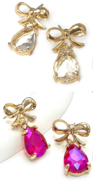 Bitsy Bow Earrings - 2 Colors