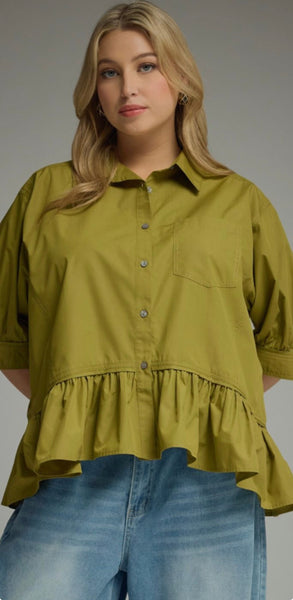 Mercedes in Green Top - 2 Colors