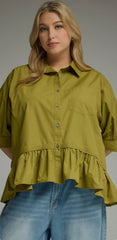 Mercedes in Green Top - 2 Colors
