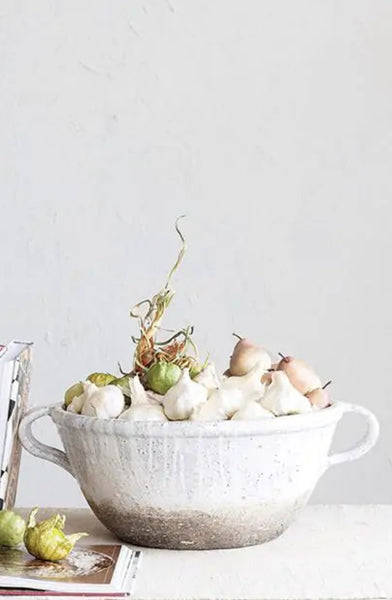 Terra Cotta Bowl with Handles