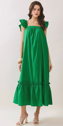 Jersey Ruffneck Dress - Duke of York A Little Bird Boutique Jersey Ruffneck Dress - Duke of York A Little Bird Boutique