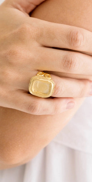 Handcast Ring - Rectangle