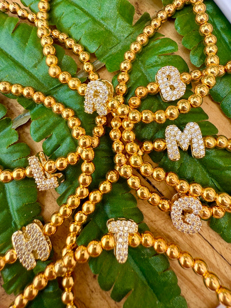 Bling Balloon Initial Bracelets