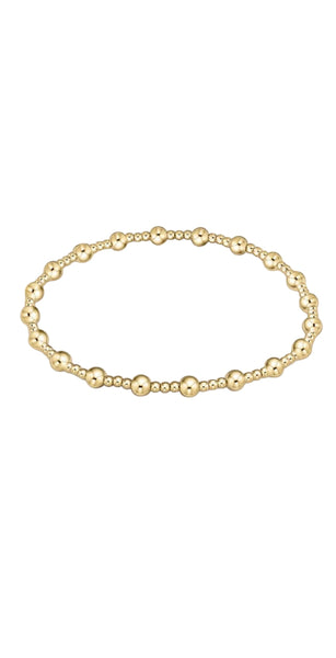 Enewton Classic Sincerity Pattern 4mm Bead Bracelet - Gold-Regular or Extends